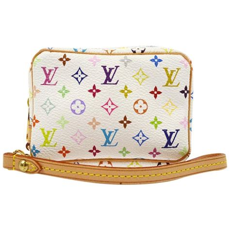 white louis vuitton wristlet